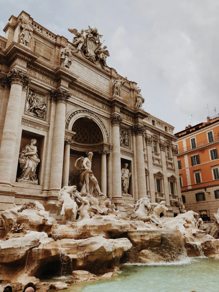 Rome Trevi Fountain 2025 – View of the iconic Baroque fountain in central Rome