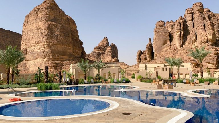 swimming area with best view in Hotels in AlUla