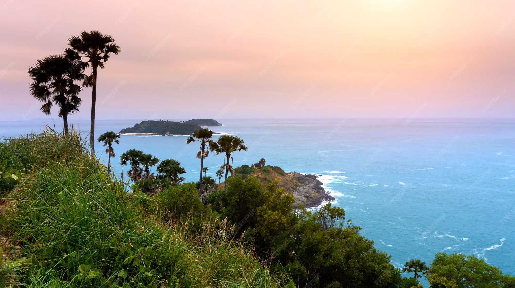 غروب بانورامي في Promthep Cape Phuket